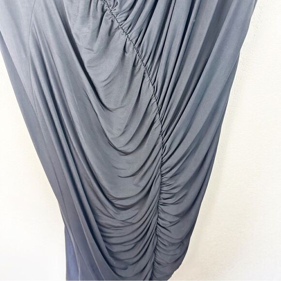 WAYF Black Slinky Bodycon Dress Midi Plus Size 2X - Picture 4 of 6